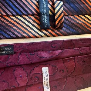 4 Giorgio Armani Silk Ties - perfect condition